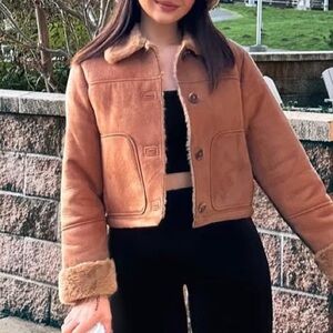 Zara Tan Teddy Jacket
